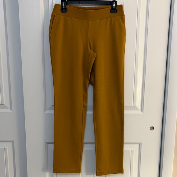 J. Jill Mustard Slim Leg Pants with Pockets - Picture 1 of 5